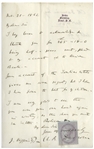 Charles Darwin Autograph Letter Signed -- ''...I hope I have done the best for my children...''